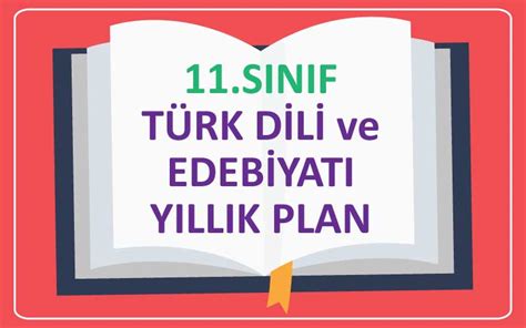 11 sınıf türk dili ve edebiyatı yıllık plan 2019 2020